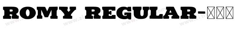 Romy Regular字体转换